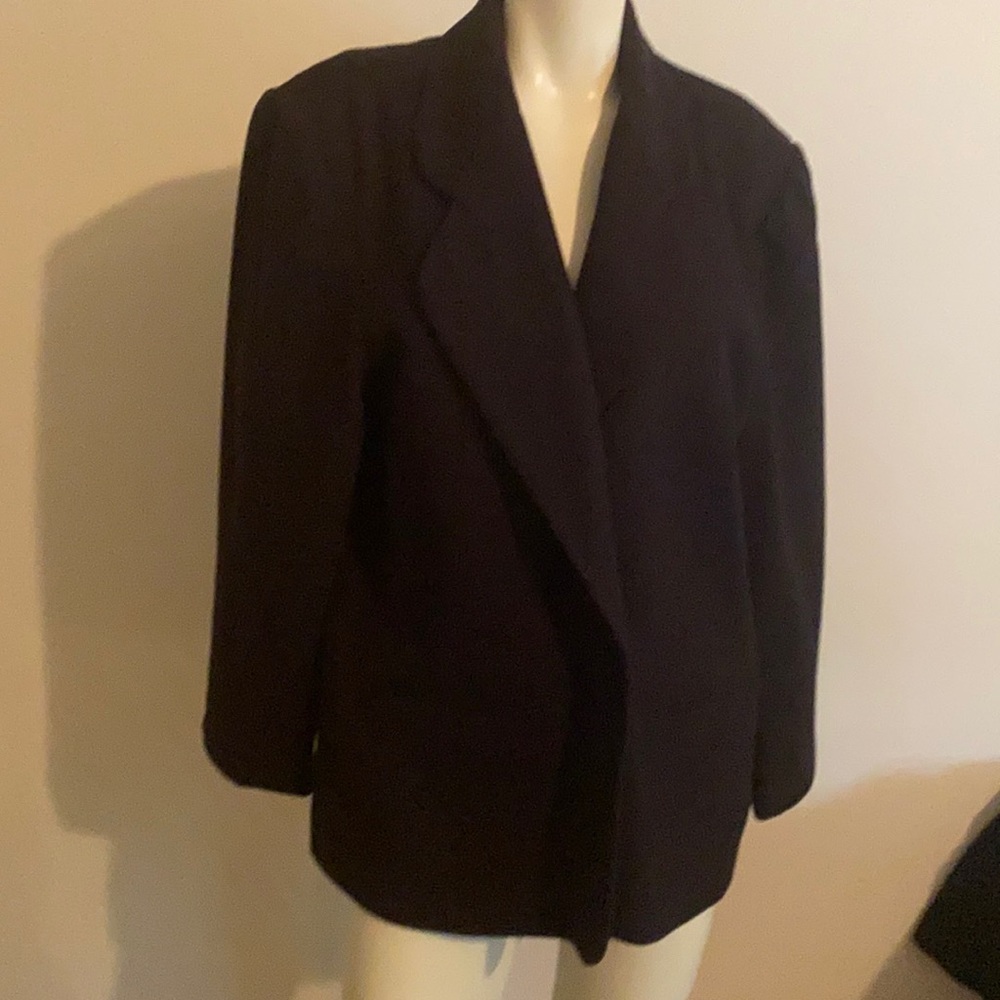 Ladies black wool blazer